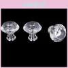 Classic Appeal 10pcs Crystal Glass Knobs With Diamond Shape For Cabinets
