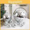 Christmas Ball Decorations With Mirror Finish Glass And Foam For Holiday Home Decor