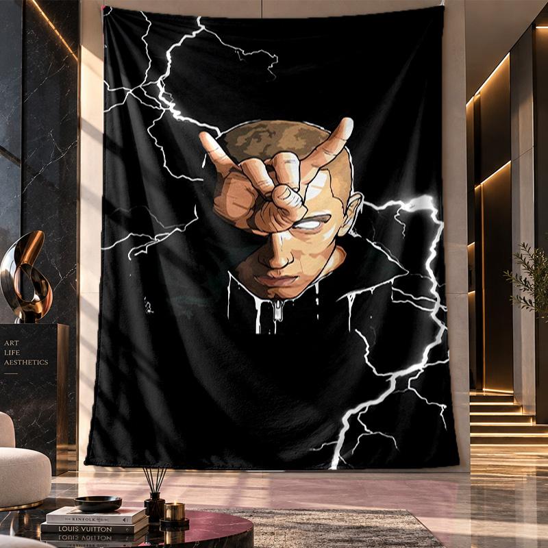 Wall Hanging Tapestry,Eminem Printed Fabric Backdrop For Dorm Room Party Decoration
