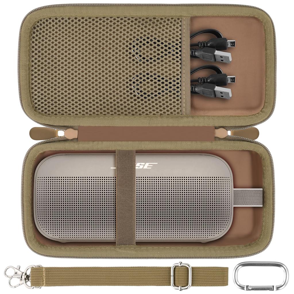 SoundLink Flex Portable Speaker Soundlink2 Wireless Bluetooth Speaker Storage Brown co2CREA (Case Only) (2nd Generation) Case, -