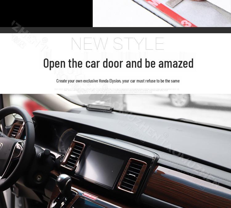 Peach Wood Carbon Fiber Interior Mod Kit for 16 Elysion: Steering Wheel & Console Switch