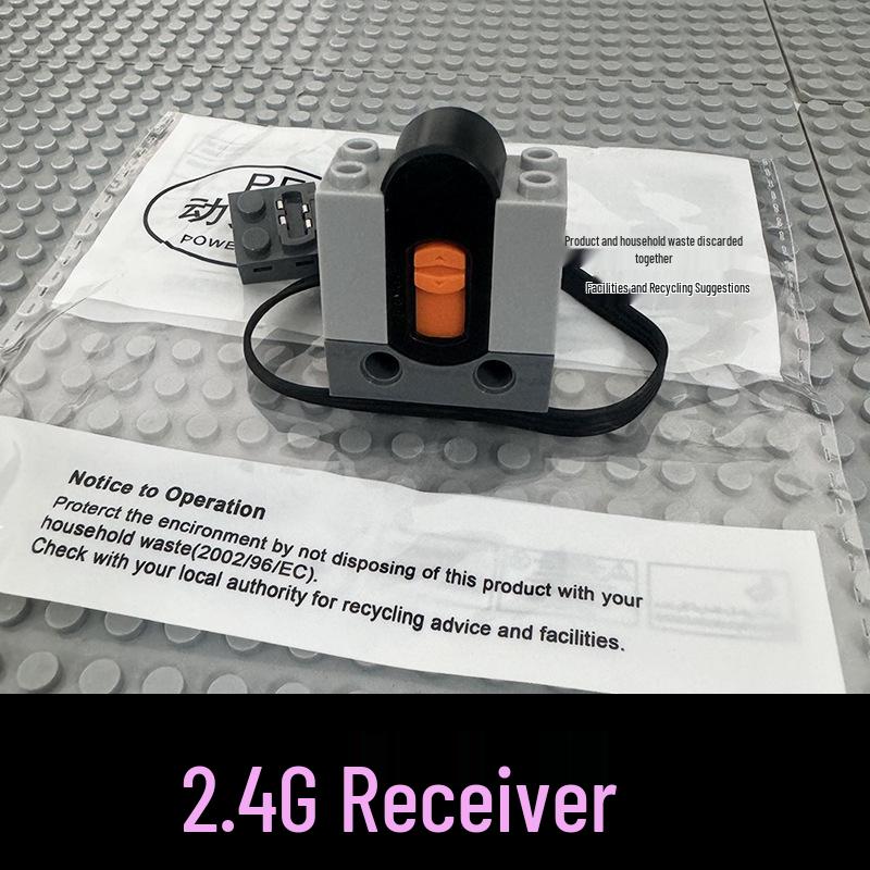 Accessori Elettrici PF Compatibili LEGO Motore M e Ricevitore per Blocchi da Costruzione Radiocomandati
