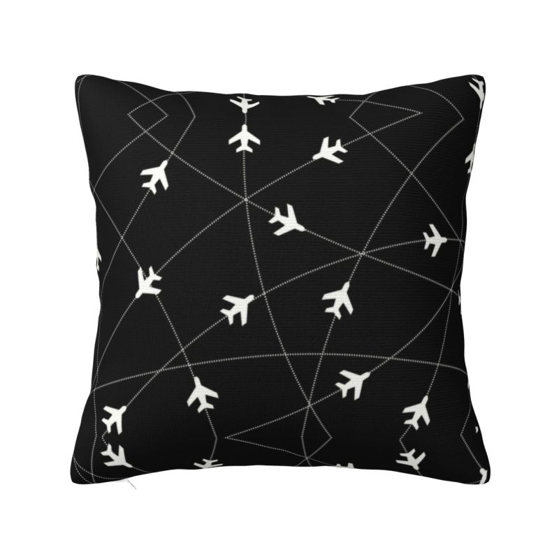 Cockpit Six Dials Flight Simulator Pilot Nordic Pillow Cover Home Decor Airplane Aircraft Car Cushion