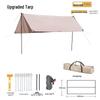 Ultra-Light Silver Coated Outdoor Canopy Tent with Sunshade & Waterproof Sun Protection for Camping, Cooking, and Picnics