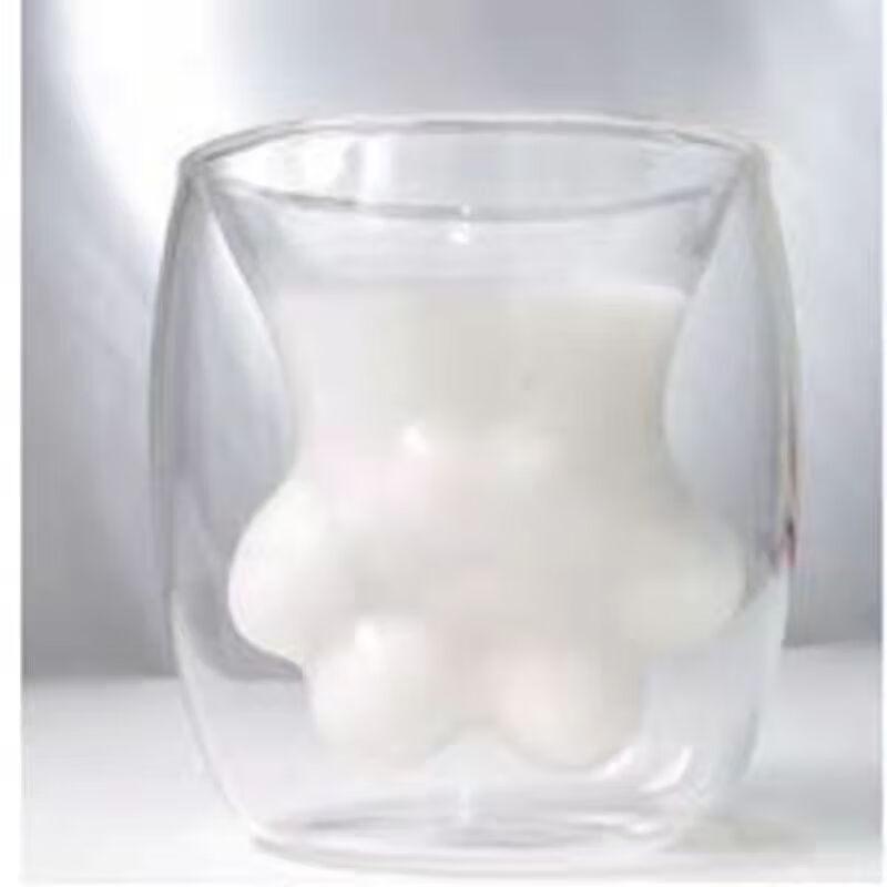 

Heat-Resistant Cat Paw Glass Mug