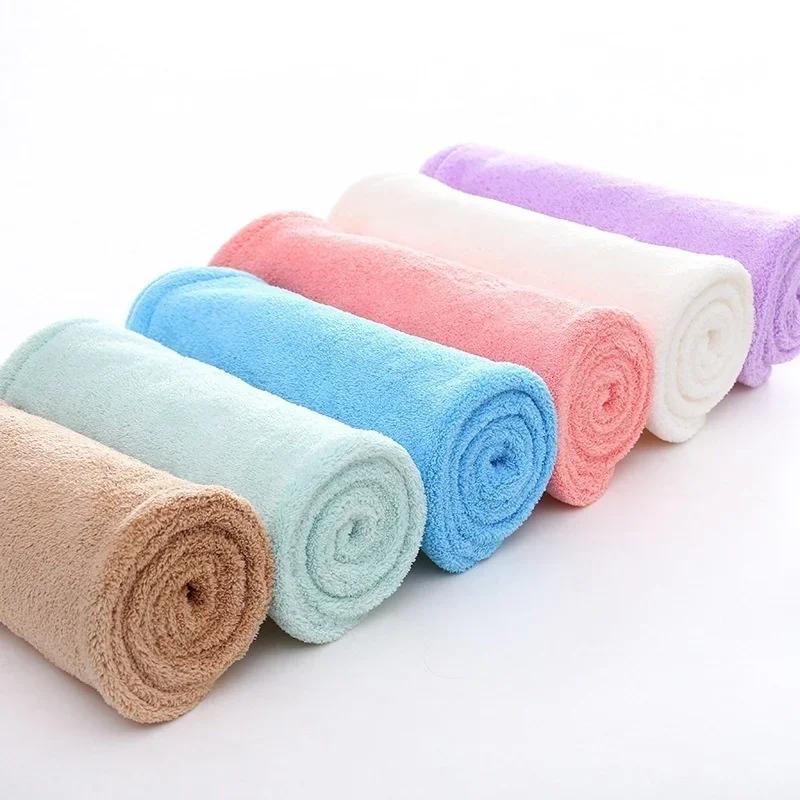 Microfiber Hair Towel Cap Rapid Drying Hair Towel Bath Wrap Hat Coral Velvet Dry Hair Cap Twist Dry Shower Bath Spa Head Cap