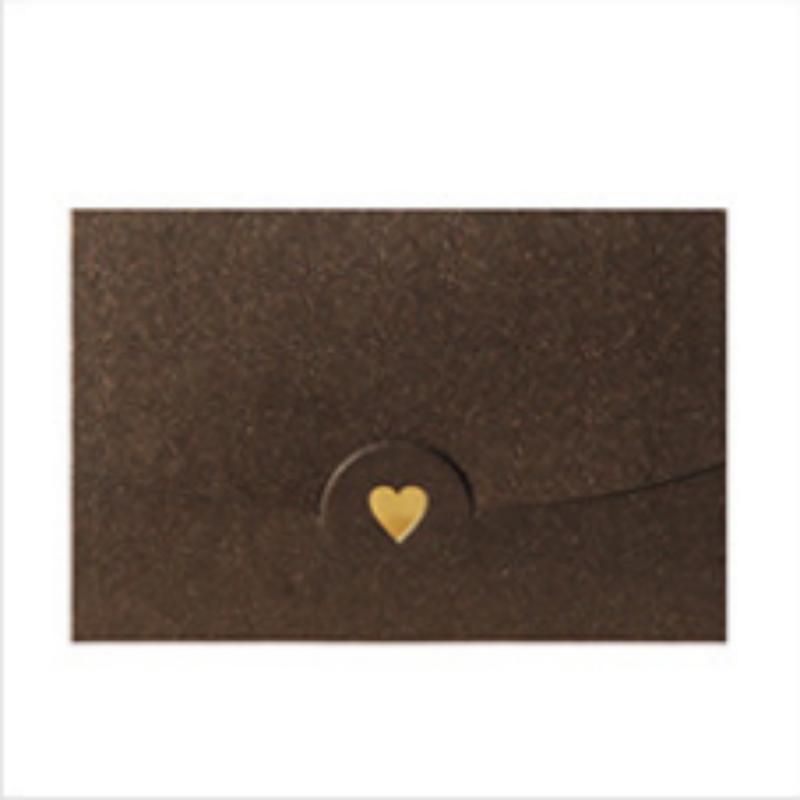 20pcs Mini Envelopes Small Greeting Card Name Card Envelope Hot Stamping Love Pearlescent Paper