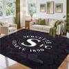 Servette FC Design Crystal Velvet Rug Soft Decorative Mat for Bedroom Entrance