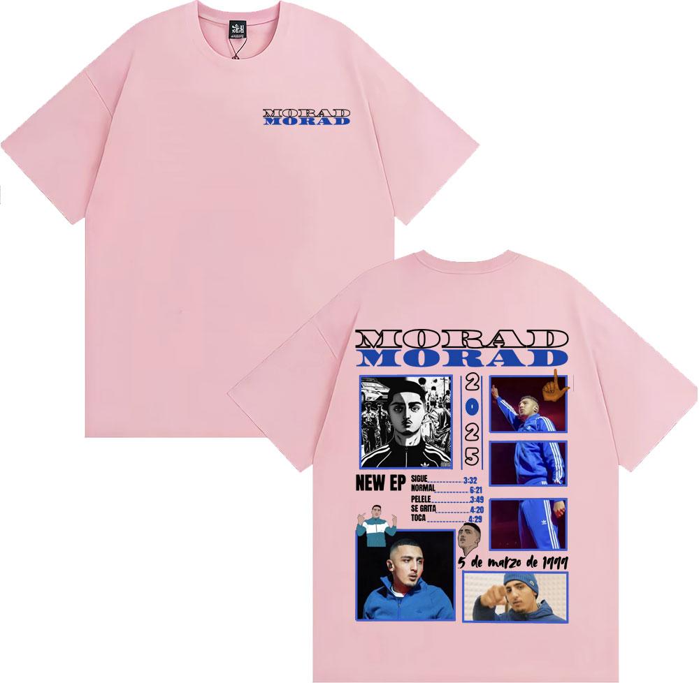 Rapper Morad MDLR 2025 Tour Graphic T Shirts Men's Fashion Hip Hop Pop Streetwear T-shirt Unisex Casual Cotton Oversized T Shirt