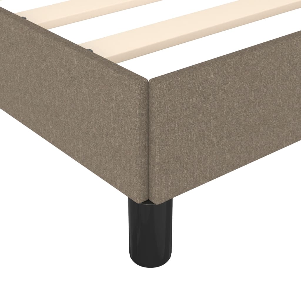 Vidaxl Rama Łóżka Bez Materaca, Taupe, 120X200 Cm, Obita Tkaniną