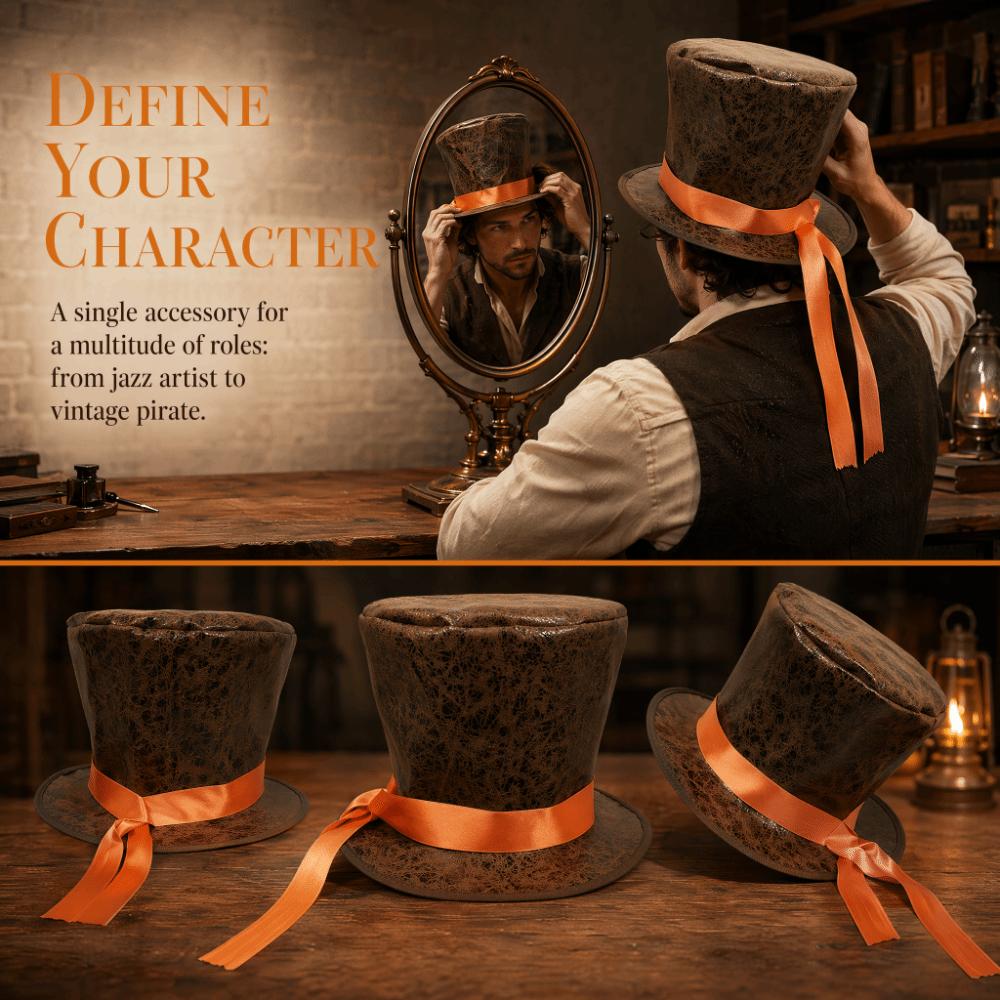 Steampunk Theme Costume Hats Tall Design Tall Hats Stylish Cosplay Hats For Themed Parties