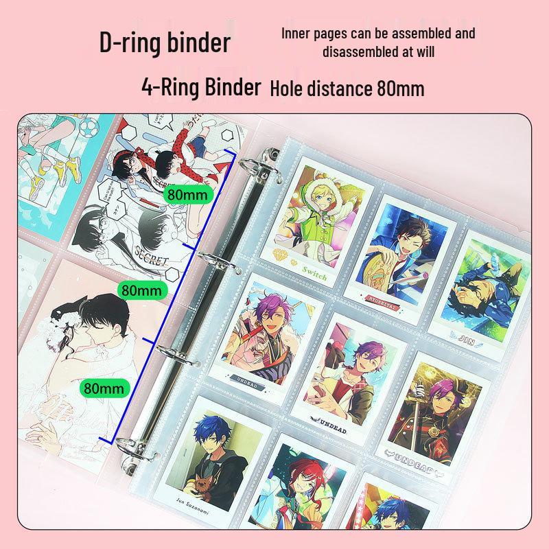A4 Postcard and Polaroid Album with Four- and Nine-Pocket Pages