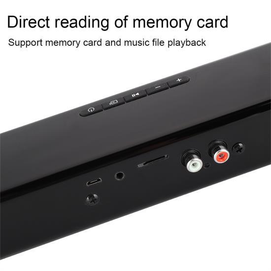 BS‑28B Bluetooth-Lautsprecher Kabelloser TV-Stereostreifen Speicherkarte Soundbar (Fernbedienung mit )