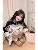 Women's Retro Stand-Up Collar Sweatshirt - Spring/Autumn Oversized Thin Jacket, Niche Design Baseball Style