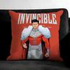 I-Invincible Funnyy Cartoon Cushion Cover Pillowcase Ultra Soft Skin Friendly Fabric Cloud Like Comfort & Concealed Zipper