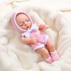 Mini 11-inch Reborn Doll with Closed Eyes, Simulation Baby Doll for Little Girls, Early Education Sleeping Doll