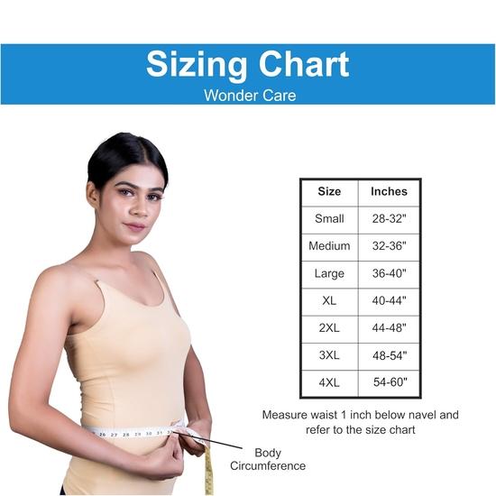 Wonder Care Abdominal Belt after delivery Tummy Reduction Trimmer Belly Slimming Binder for Women & Men e (XL)