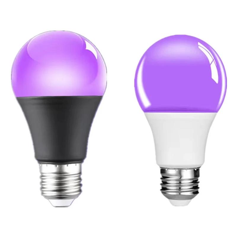 E27 Led Bulb 9W UV Light Bulbs Blacklight 395nm Ultraviolet Lamp Body Paint Fluorescent Lights Glow Party Disco Bar Decoration
