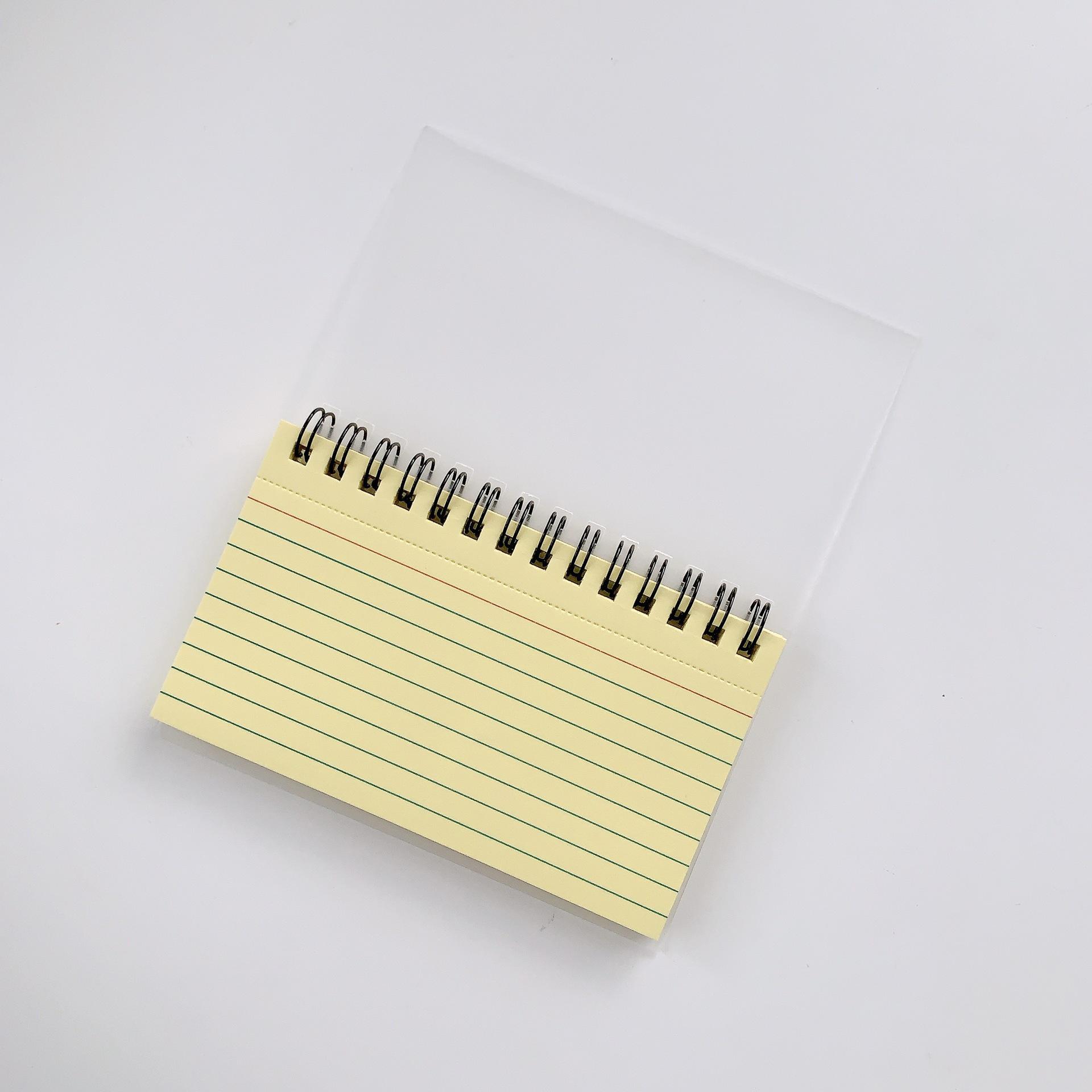 

Compact Coil Notebook with Colorful Tear-off Index Cards