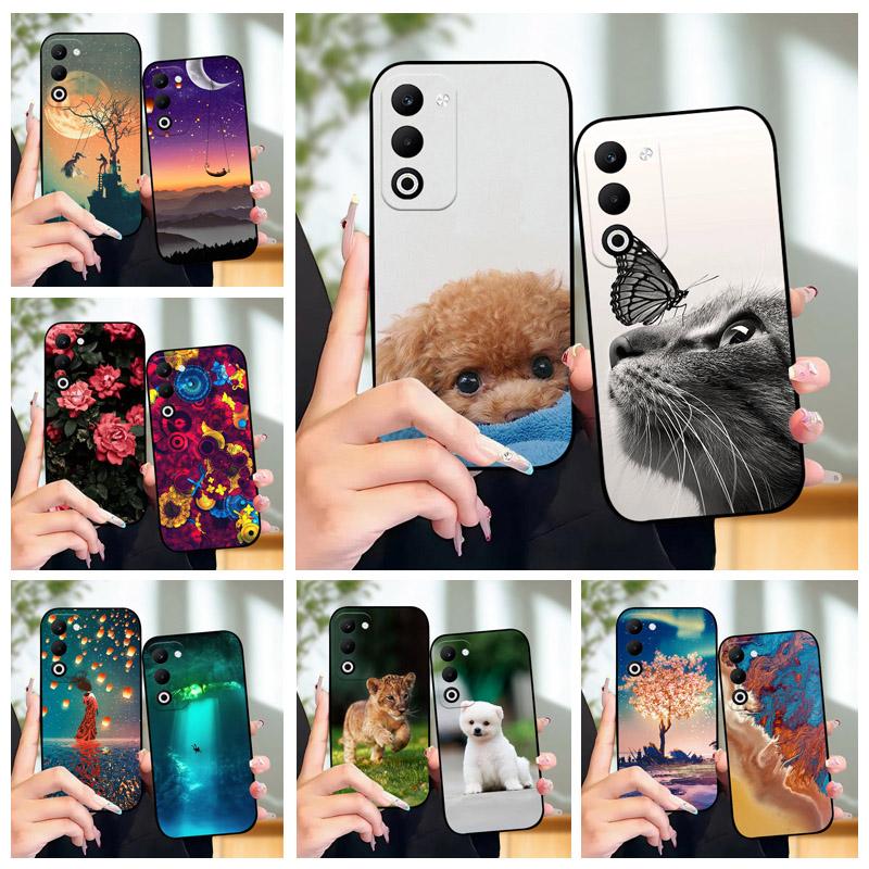 For Oppo A5 A5m CPH2727 A5i Pro 4G Case Fashion Luxury Painted Back Cover For Oppo A5 5G Soft Silicone TPU Bumper