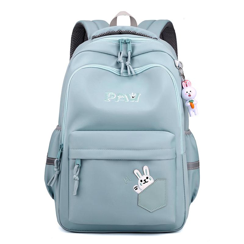 Cute Rabbit Students Backpack Casual Nylon Double Shoulder Bag Travel Bag Junior High School Student Schoolbag mochila book bag