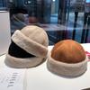 Women's Fleece-Lined Winter Hat: Thick Suede, Warm Melon Skin, Korean & Japanese Retro Style, Versatile Plush Hat