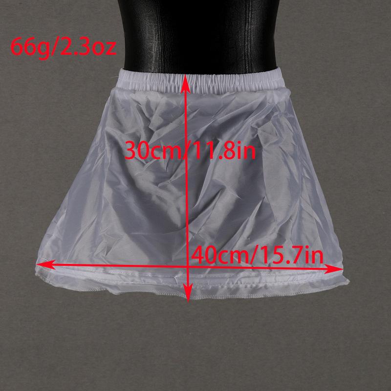 Adjustable Three-Ring Bridal Petticoat Crinoline Slip for European & American Wedding Dresses