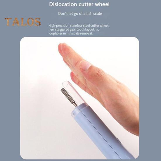 Electric Fish Scaler Remover Cordless Fish Scale Cleaner Rechargeable Waterproof Fish Scaler with Large Capacity Battery Stainless Steel Fish Skin