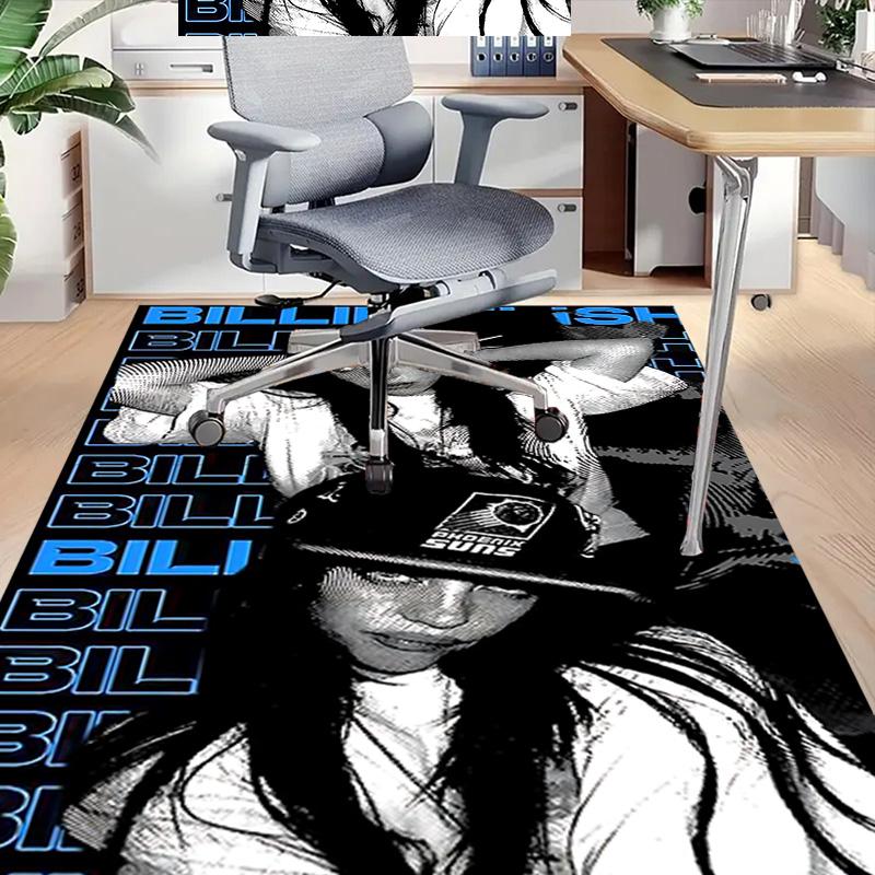 Billie Eilish Fashion Carpet For Playroom Bedroom Living Room Sofa Home Decorkids Game Area Rug Nonslip Floor Mat
