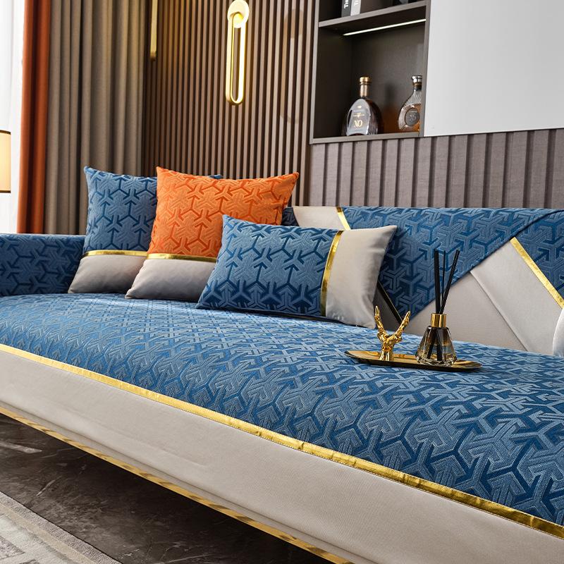 Light Luxury Chenille Sofa Cushion Non-Slip Simple Modern Sofa Cushion Four Seasons Universal Cloth Liner Thickened
