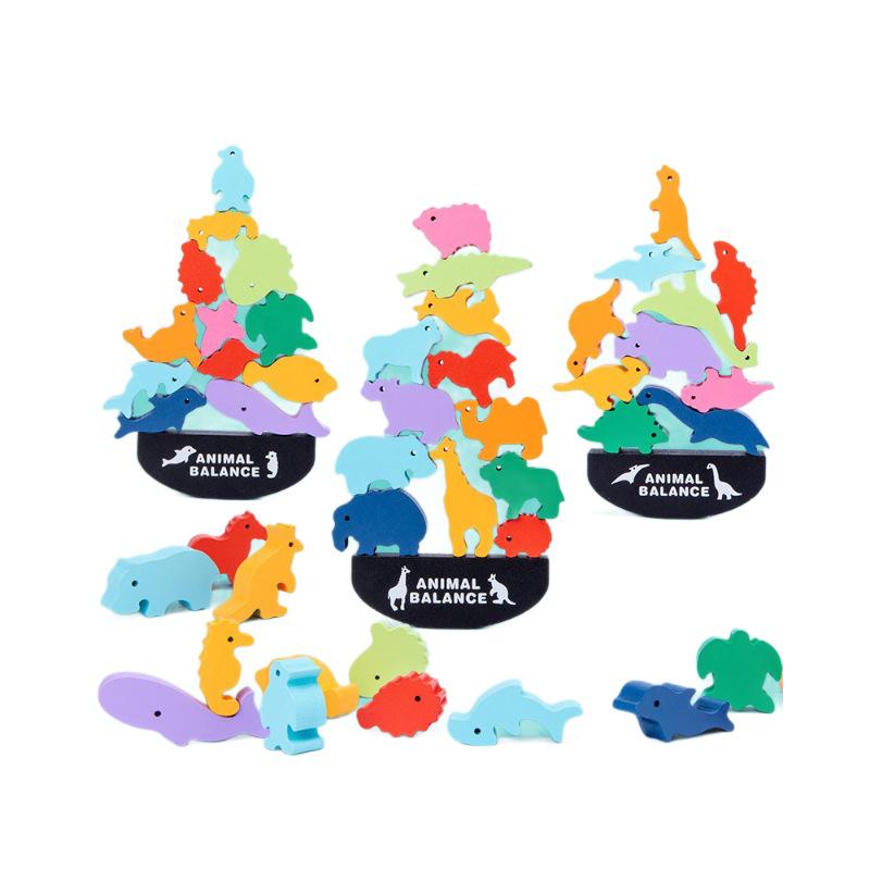 Animal Balance Stacking Blocks: Early Education Parent-Child Game