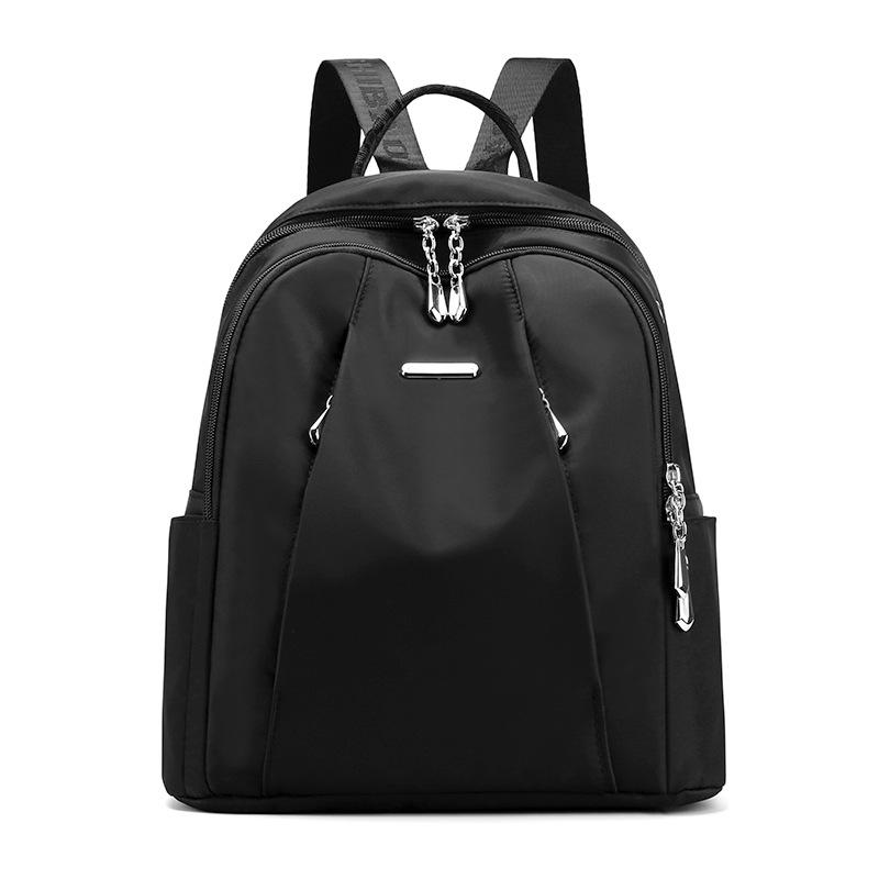 Women's 2025 Korean Style Fashion Oxford Cloth Backpack - Versatile Nylon Canvas Schoolbag, Small Double Shoulder Design
