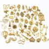 30pcs Mixed Styles Animal Heart Leaf Flower Crown Charms Pendants DIY Jewelry Findings for Necklace Bracelet Making Accessories