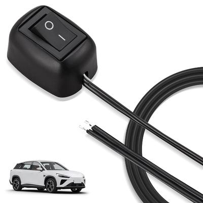 Car Switch, On-Off Switch, 23.6 Inches (60 Cm) Wiring Included, 12 V 10 A,