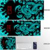 Red Dragon Mousepad Gamer Mouse Pad Light Gaming Room Accessories Desk Mat Japan Art Nonslip Keyboard Mats Company Xxl Mausepad