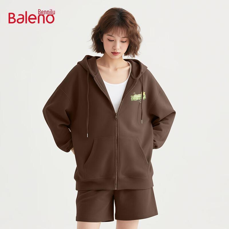 

Женская худи-куртка Baleno оверсайз с капюшоном на молнии M