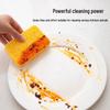 Natural Wood Pulp Sponge Double-Sided Scouring Pad - Magic Decontamination Dishwashing Brush