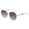 Frameless Pearl Sunglasses for Women - Elegant Y2K Style with Metal Sun Protection
