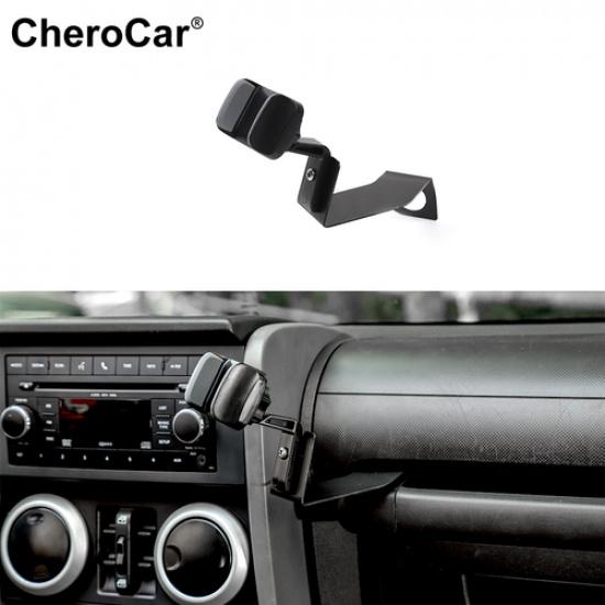 

Car Dashboard Co-Pilot Passenger Phone Holder Bracket for 07-10 Jeep Wrangler JK