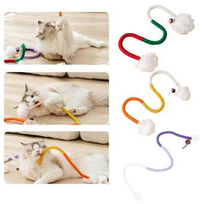Katzen Teaser Seilspielzeug Zahngesundheit Baumwollseil Interaktion Katze Indoor Jagd Verfolgungsspielzeug Katzenübung Unterhaltungsspielzeug