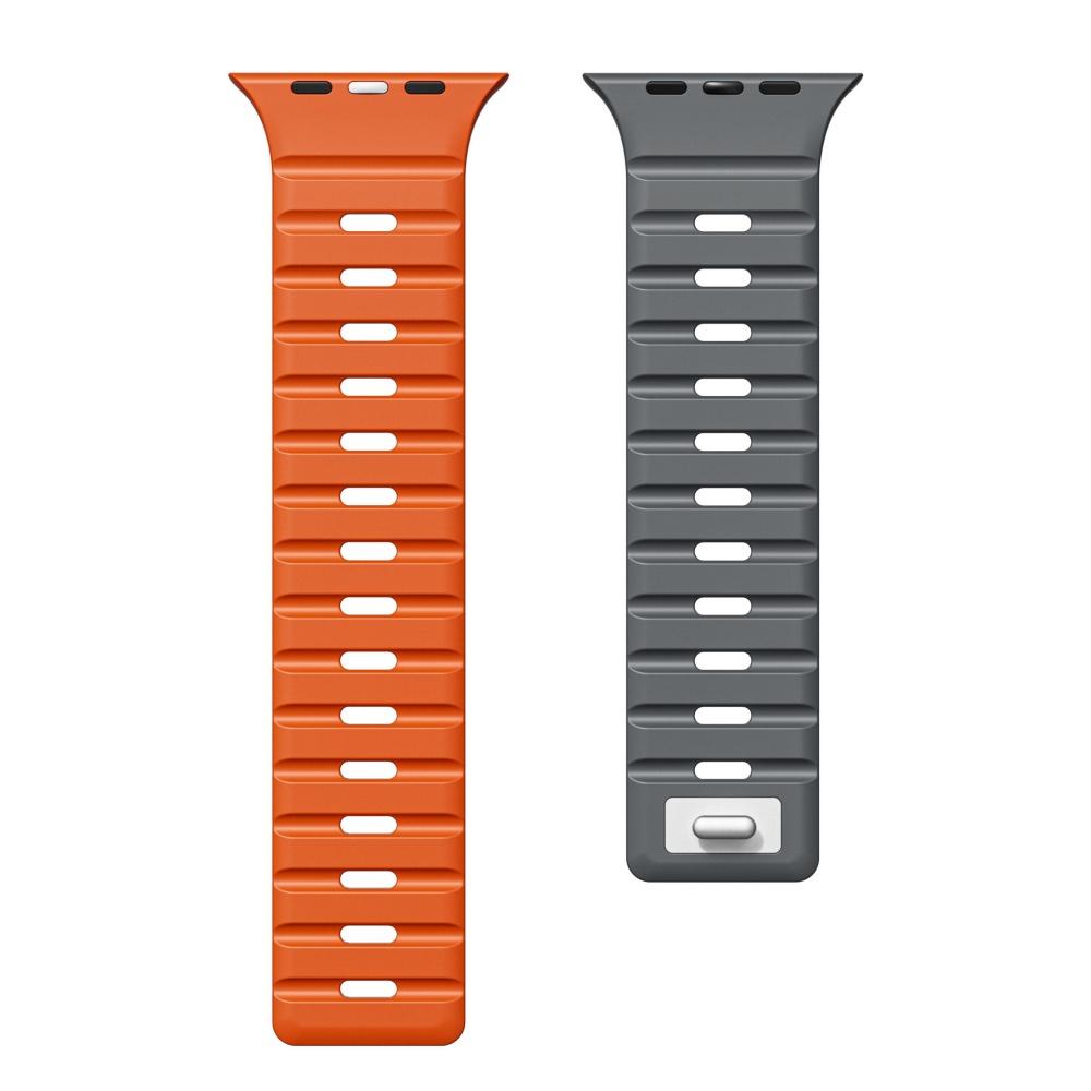 Magnetic Strap For Apple Watch Ultra 1 2 3 49mm 44mm 45mm 46mm 42mm 41 Sport Silicone Bracelet Belt IWatch Series 11 10 8 7 6 Se 3 Band