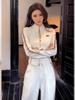 Women's Korean Style Casual Sportswear Set: Hooded Sweatshirt & Wide-Leg Pants (Spring/Autumn 2025)