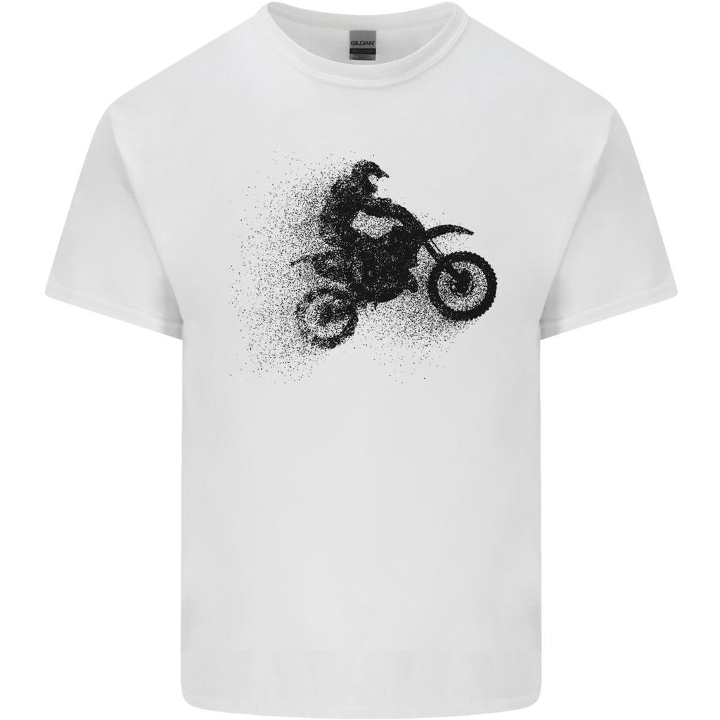 Abstract Motocross Rider Dirt Bike Unisexs Light Cotton TShirt