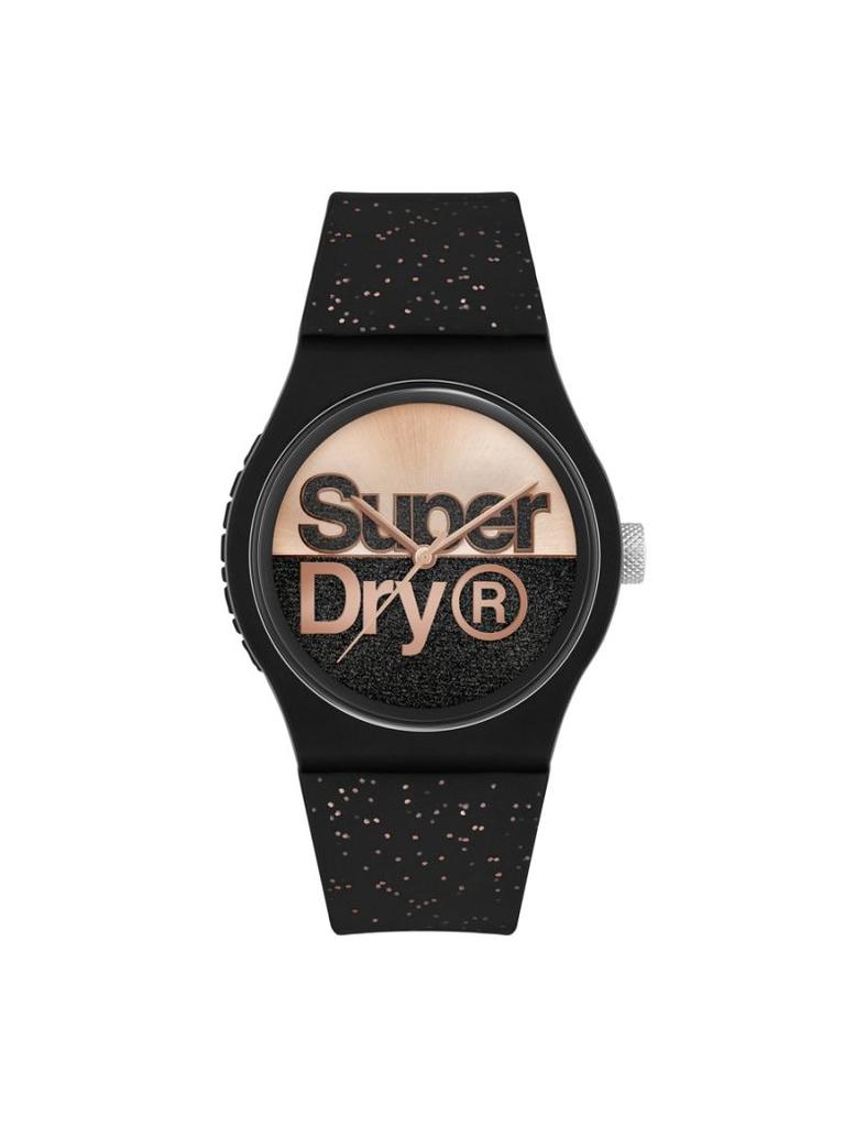 Superdry Orologio Casual SYL273B - Cinturino In Silicone Con Dettagli Glitter, Eleganza Moderna