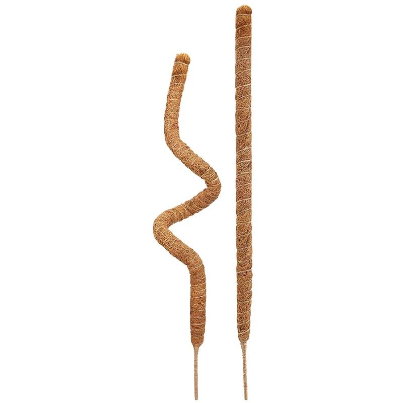 

2026New Bendable Coco Coir Moss Pole Plant Support Monstera Upward Climbing Garden Extension Cage - Plant Extension Aid