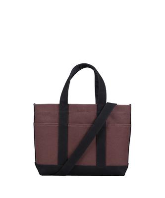 Thefreccia Primo Petit Canvas Tote Bag Brown Black