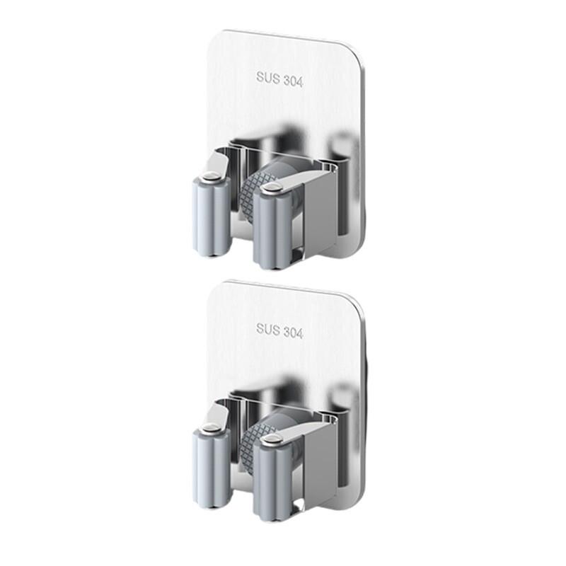 304 Stainless Steel Drill-Free Mop and Broom Holders
