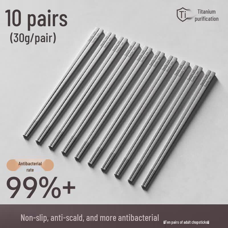 Qiewei Portable Titanium Alloy Chopsticks Set