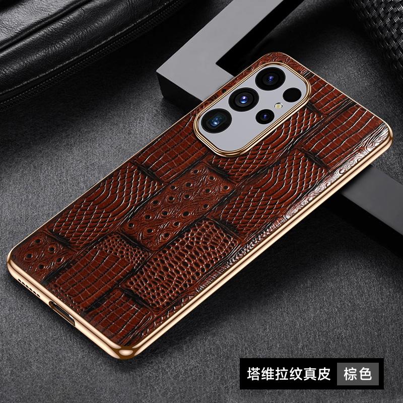 Originální pouzdro na telefon z hovězí kůže pro Samsung Galaxy S 24 S24 Ultra Luxury Back Cover