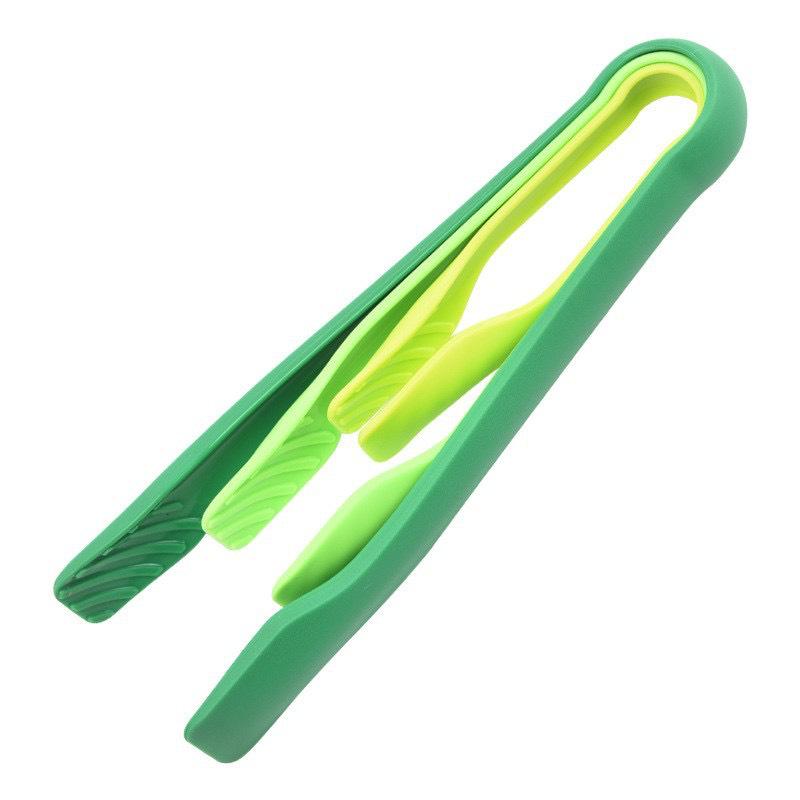 

PP Plastic Three-Piece Colored Food Clip Set: Vegetable, Bread, and Steak Clips for Kitchen Use зелений